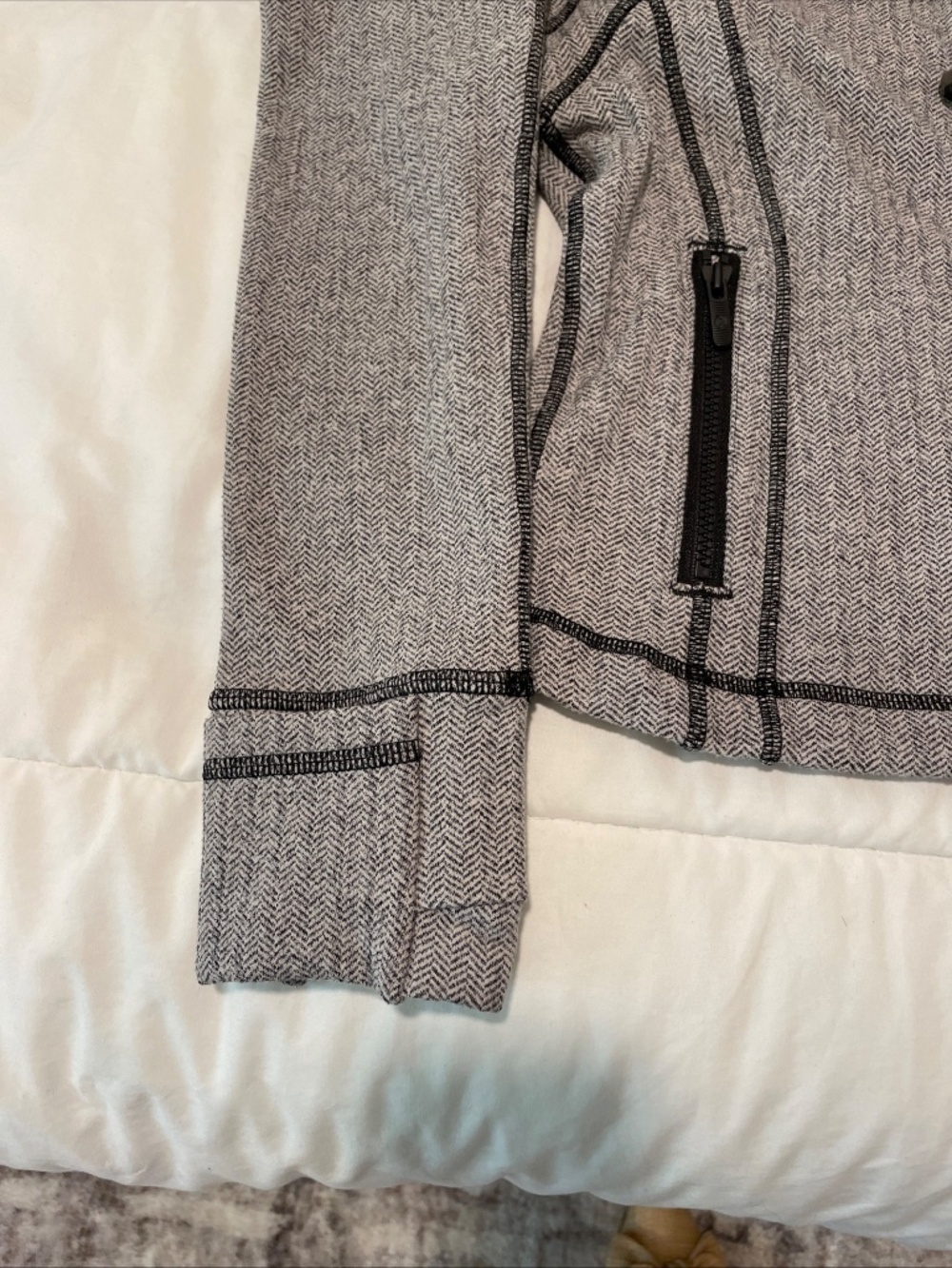 Lululemon Define Cropped Jacket Herringbone Size 4 - Picture 8 of 13